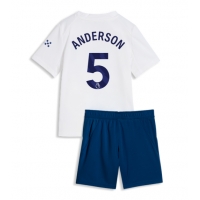Dres Manchester City Elliot Anderson #5 Tretina pre deti 2026-27 Krátky Rukáv (+ trenírky)